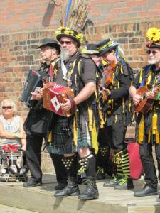 Wreckers Morris of Tamar Valley's band. Graham just out of shot.